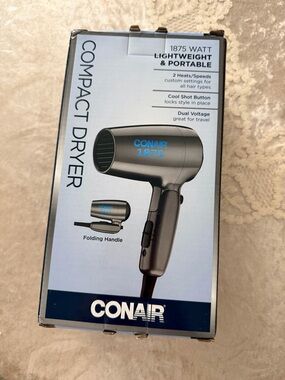 Conair 1875 Compact Hair Dryer - Gray